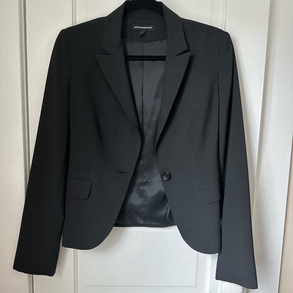 Express Design Studio Black Blazer Size 0
